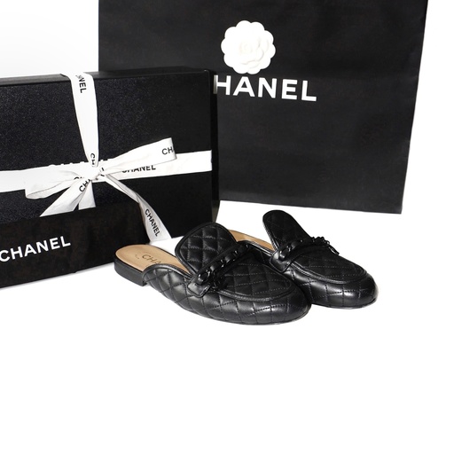 Chanel Quilted Mules