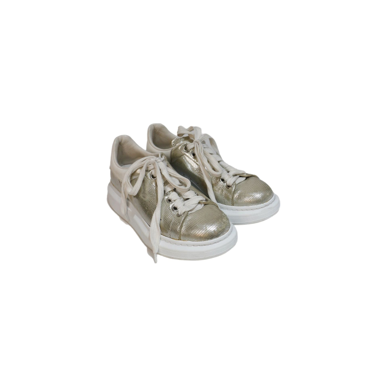 Alexander McQueen Silver Sneakers
