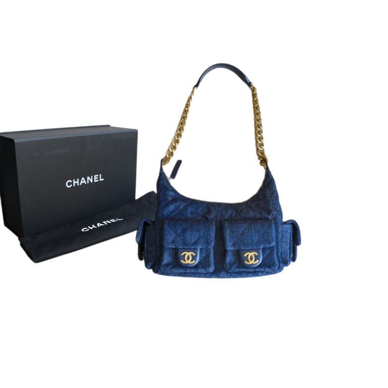 Chanel Hobo Denim 25 Bag