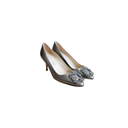 Manolo Blahnik Silver Pumps