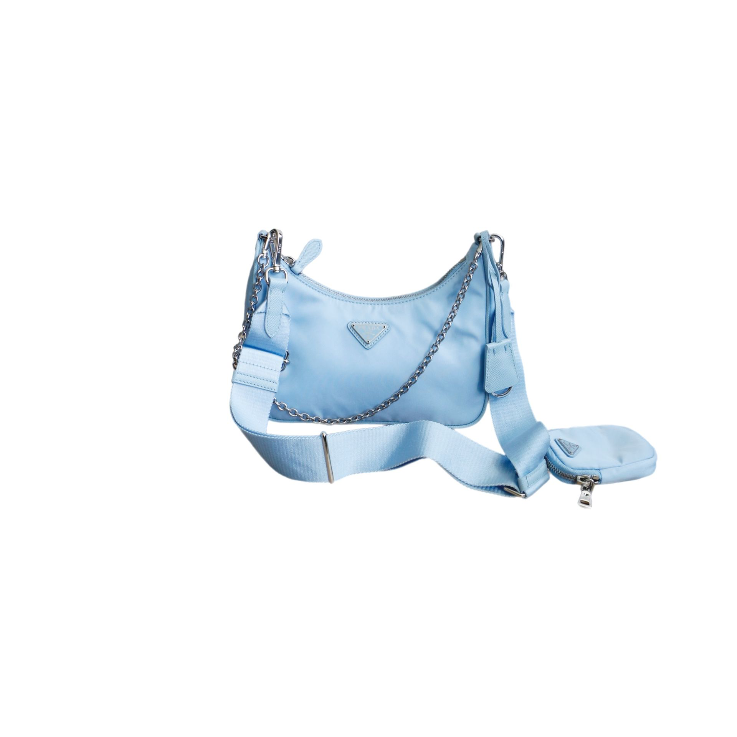 Prada Re-Edition Nylon 2005 Blue Bag 