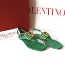 Valentino Vlogo Green Sandals