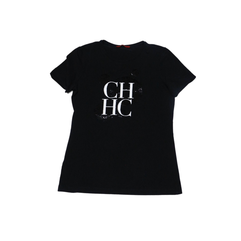 Carolina Herrera Black & White Sequin T-shirt