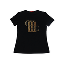 Carolina Herrera Black & Gold Sequins T-Shirt