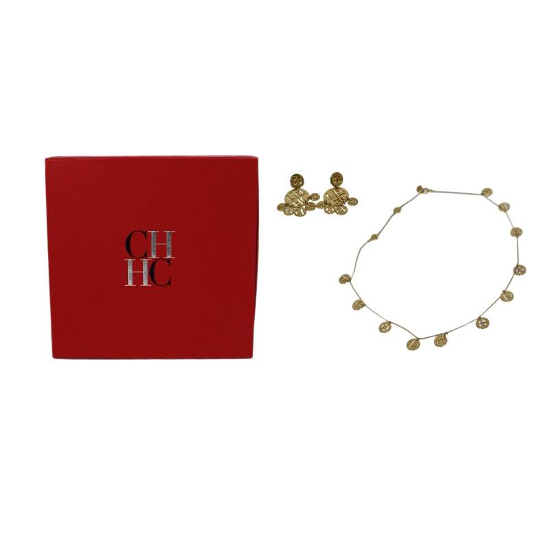 Carolina Herrera Logo Gold Set