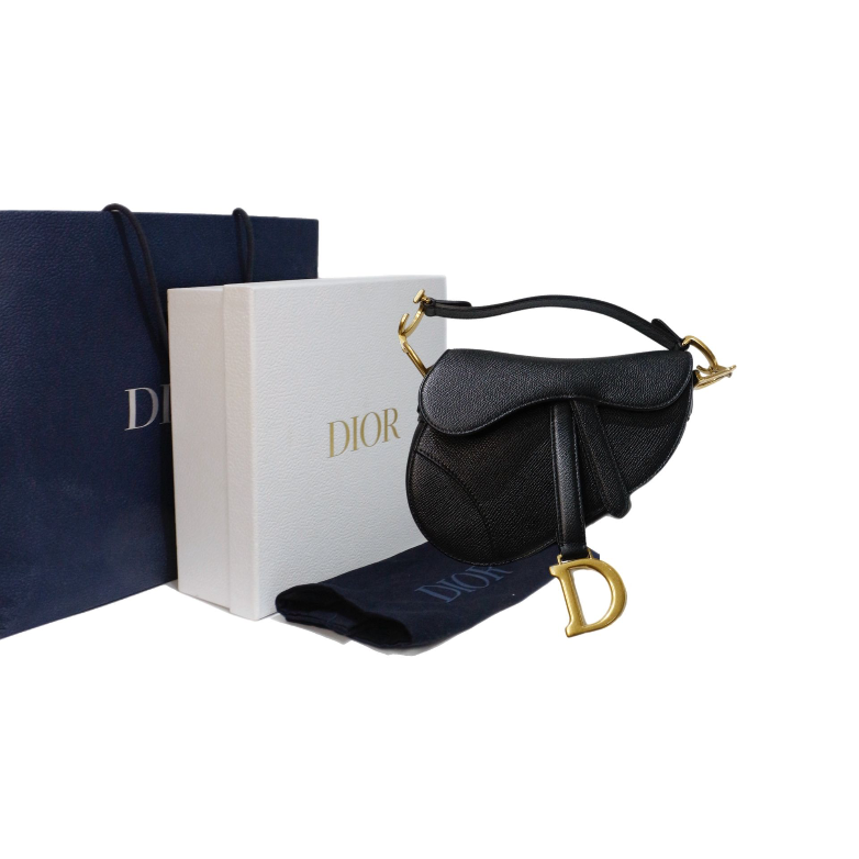 Dior Black Saddle Bag