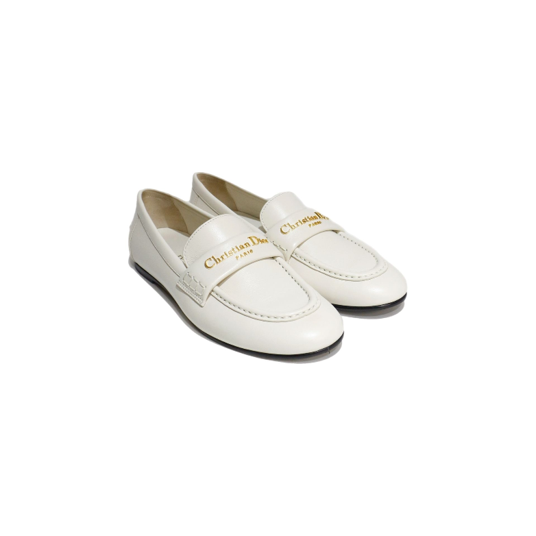 Dior White Loafers