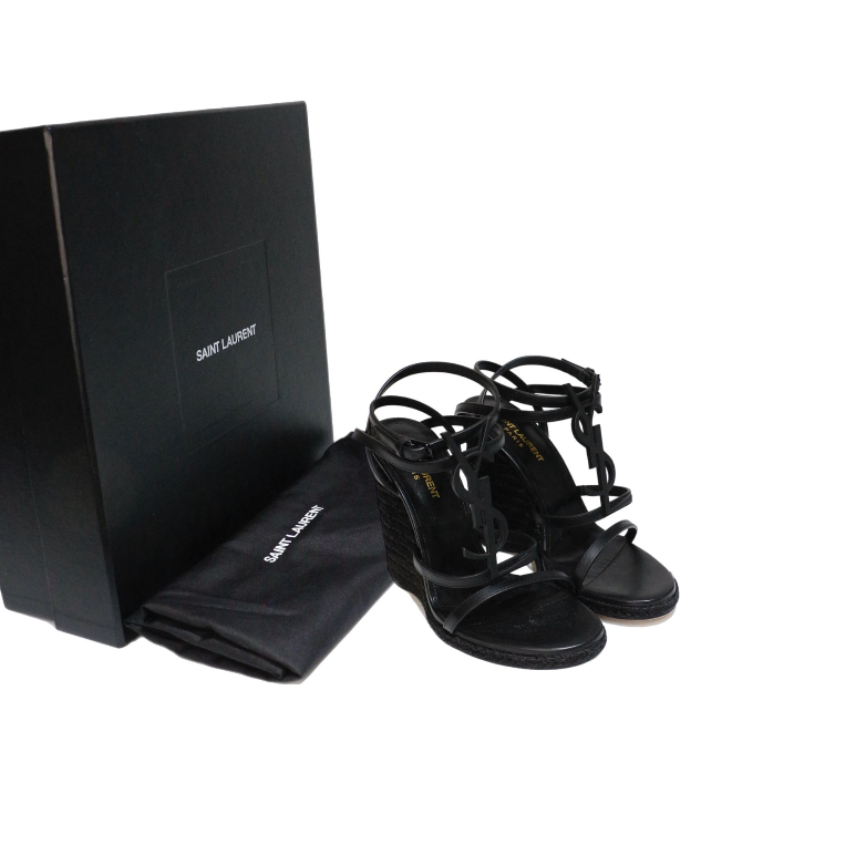 Saint Laurent Cassandra Espadrille Wedges