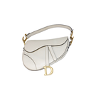 Dior White Saddle Bag