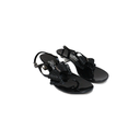 Ferragamo Black Patent Sandals