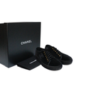Chanel Black Velvet  Sneakers