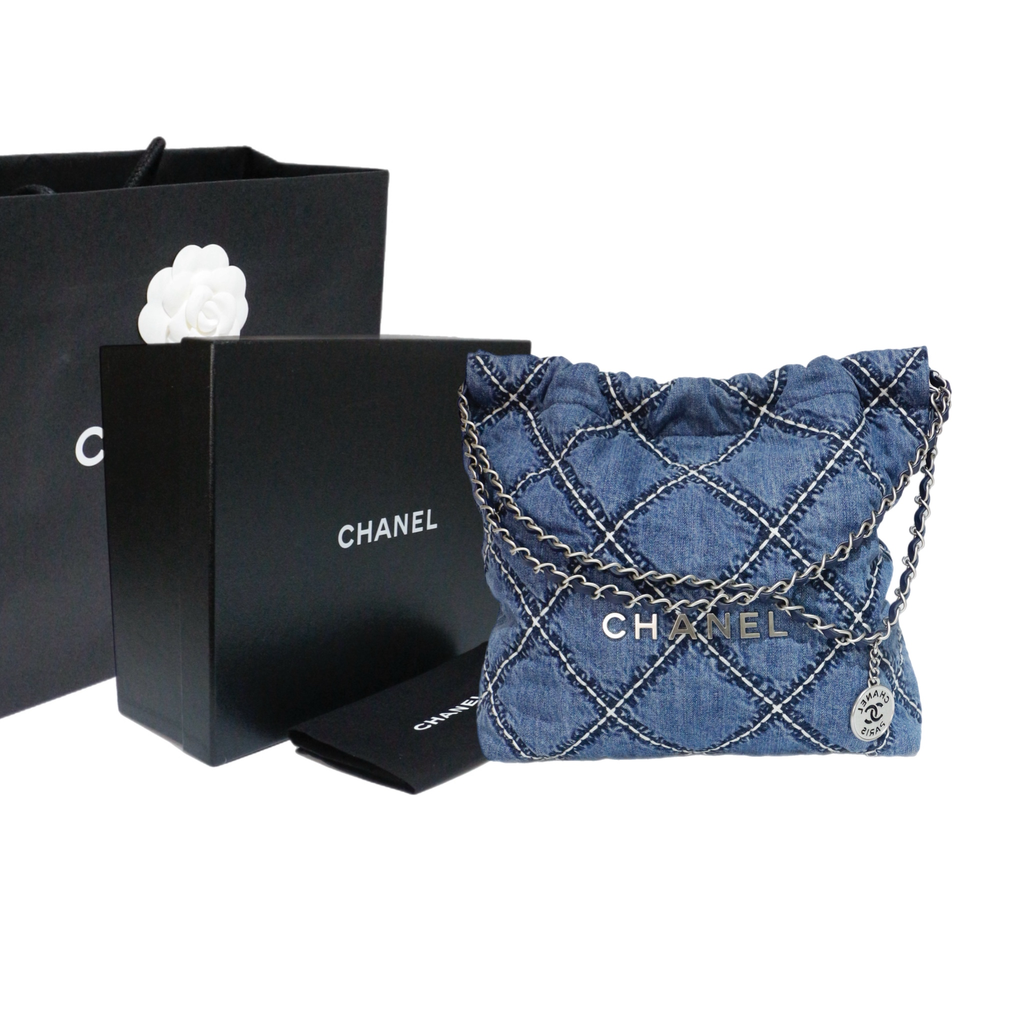 Chanel 22 Small Denim Bag