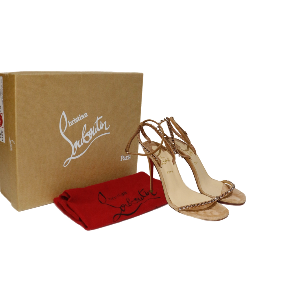 Louboutin Suede Stud Heels