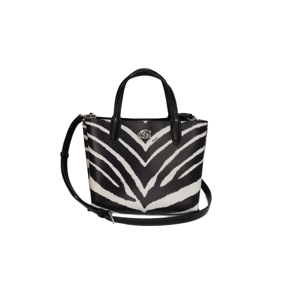 Coach Willow Zebra Print Tote