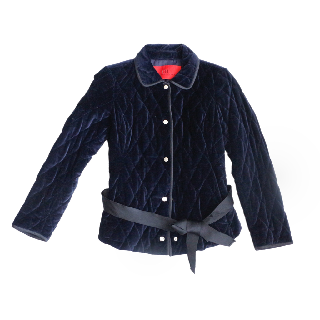 Carolina Herrera Velvet Quilted Jacket