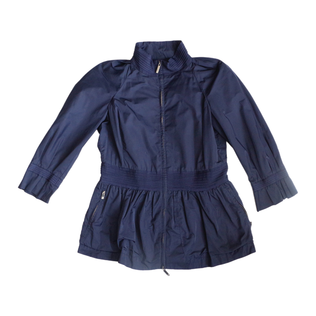 Carolina Herrera Dark Blue Windbreaker Coat