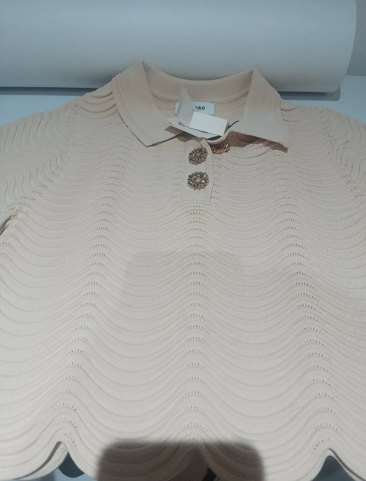Sandro Knit Beige Top