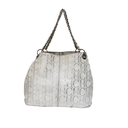Carolina Herrera White & Silver Bag