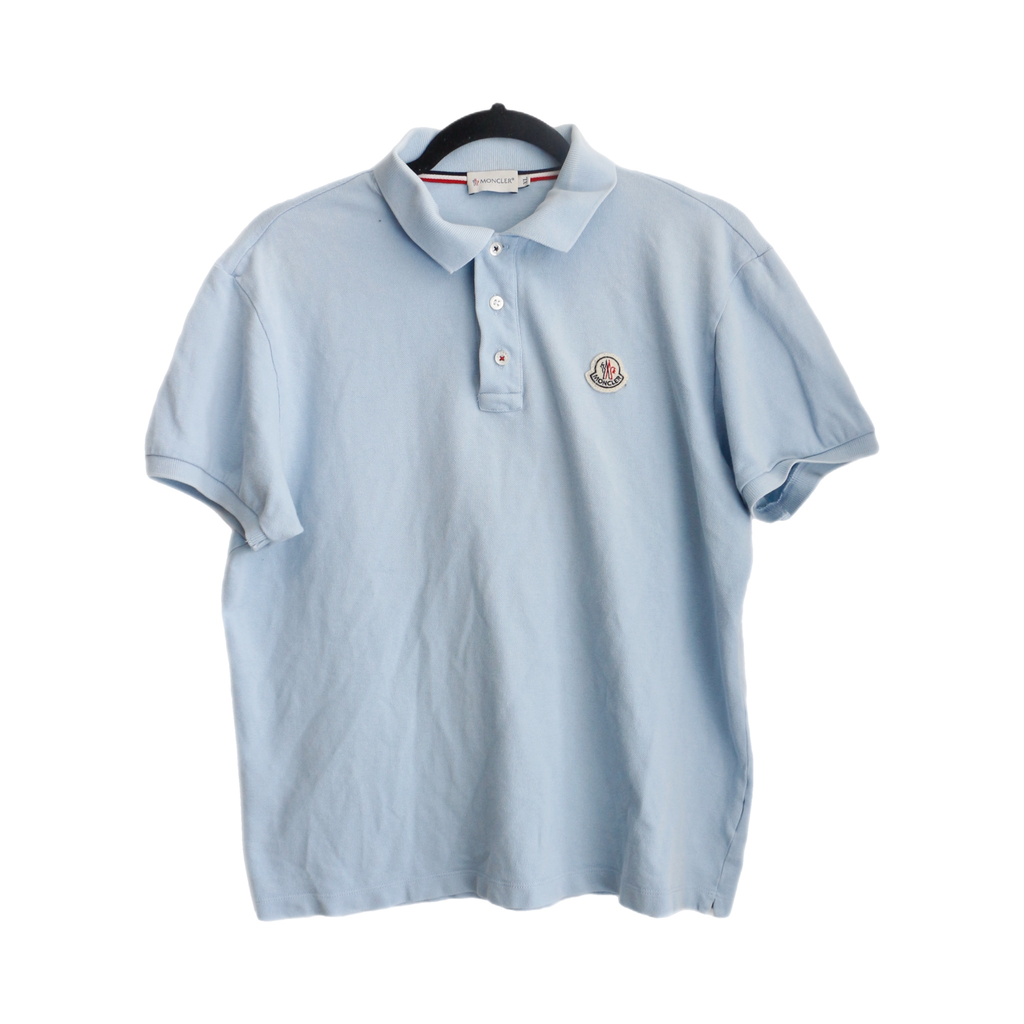 Moncler Blue Polo Shirt