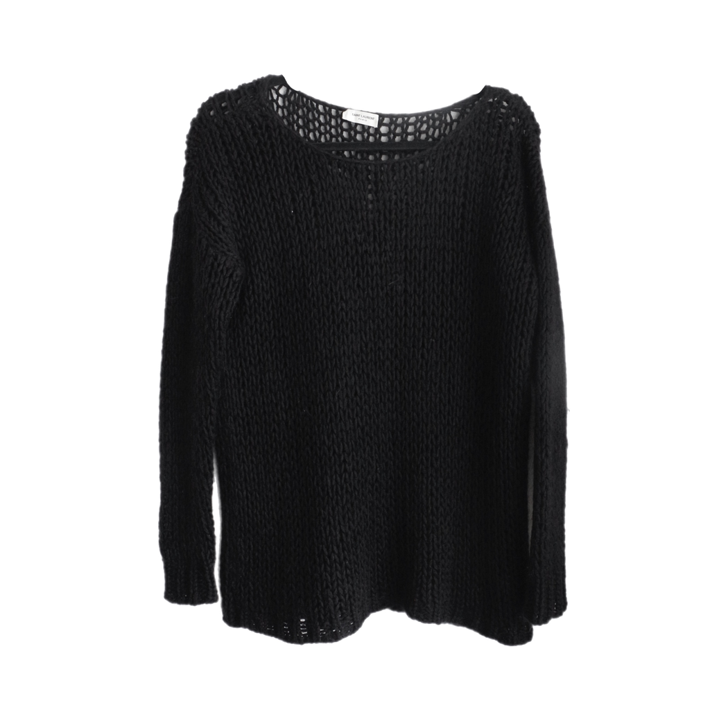 Saint Laurent Black Knitted Sweater