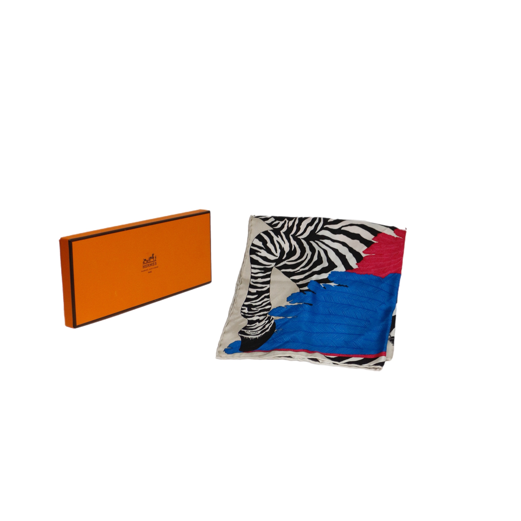 Hermés Zebra Silk Scarf