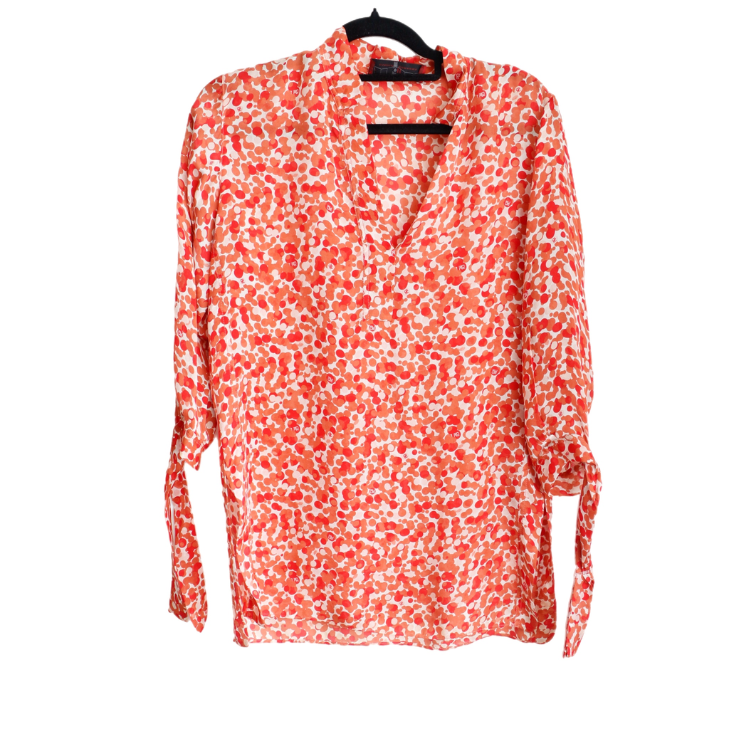 Carolina Herrera Orange Blouse