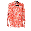 Carolina Herrera Orange Blouse