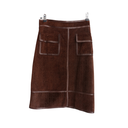 Carolina Herrera Suede Skirt