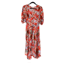 Maje Floral Orange Dress