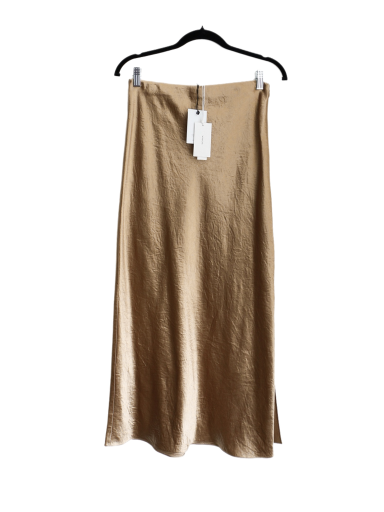 Vince Midi Gold Skirt