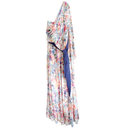 Carolina Herrera Blue Floral Print Dress