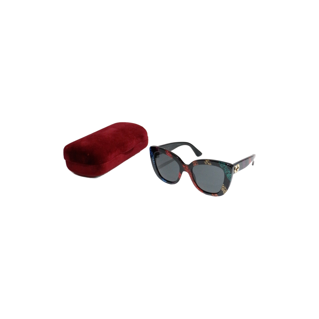 Gucci Oversized Glitter Sunglasses