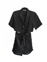 Sandro Black Buttoned Down Dress