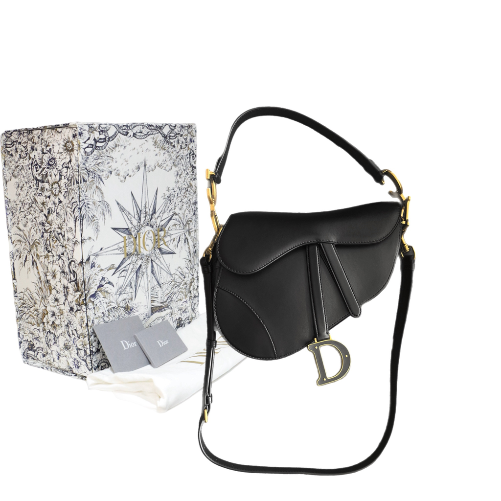 Dior Black Saddle Bag