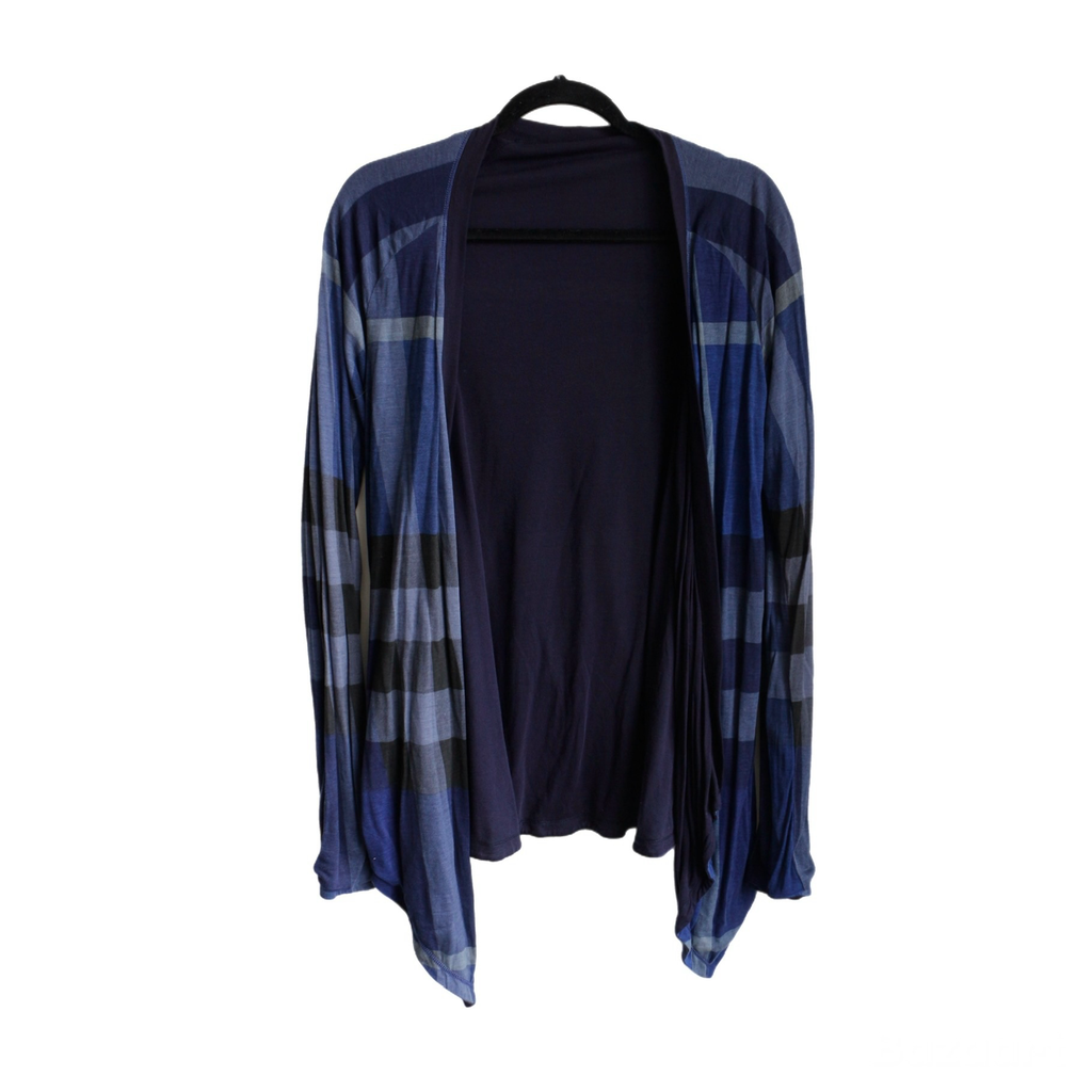 Burberry Blue Reversible Cardigan