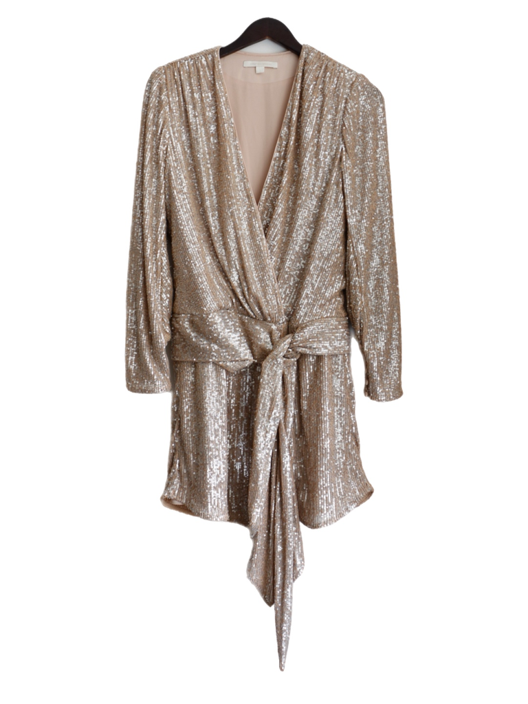 Jonathan Simkhai Nude Sequins Dress