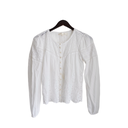 Love Shake Fancy White Blouse