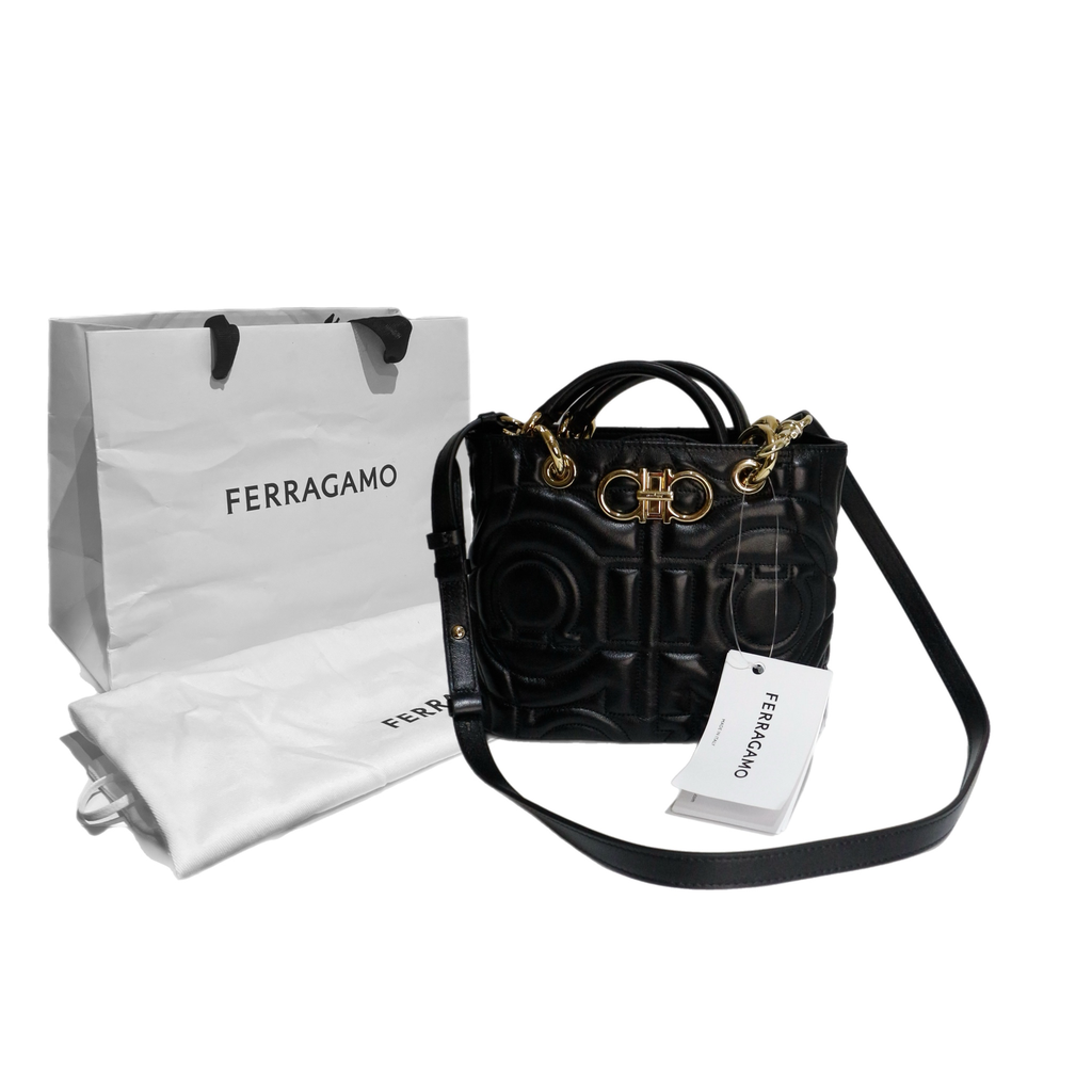 Ferragamo Embossed Gancini Bag