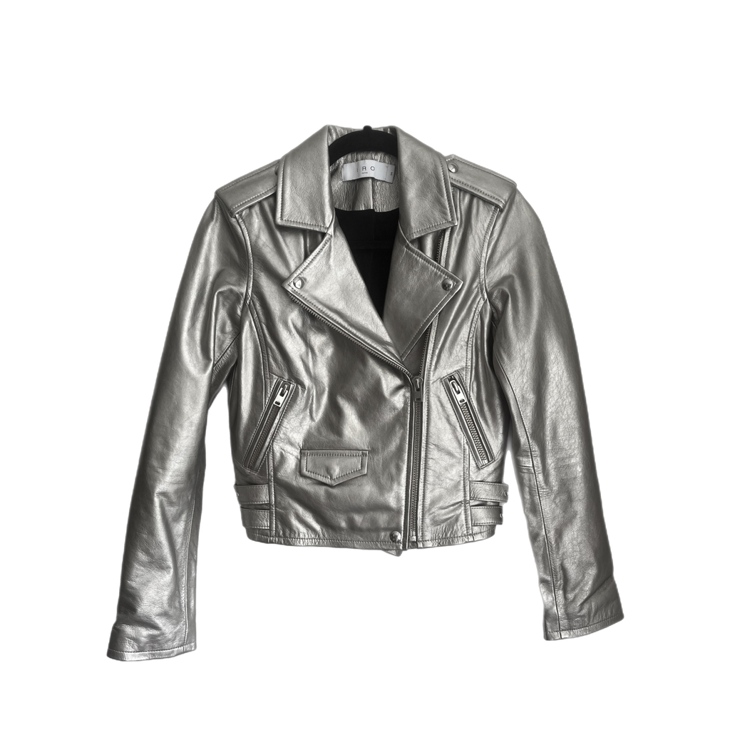 Iro Metalic Biker Jacket