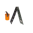 Hermés Black & Green Twilly Scarf