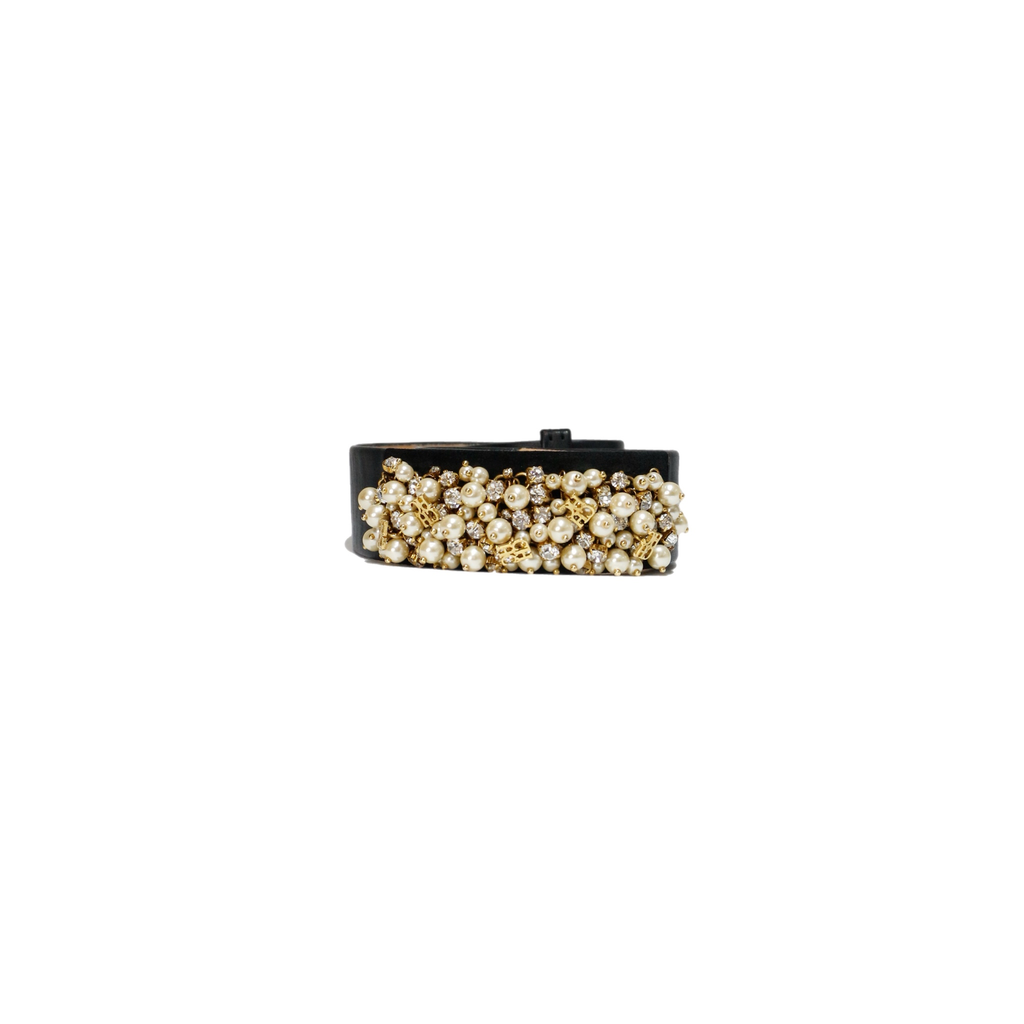 Carolina Herrera Pearls Black Belt