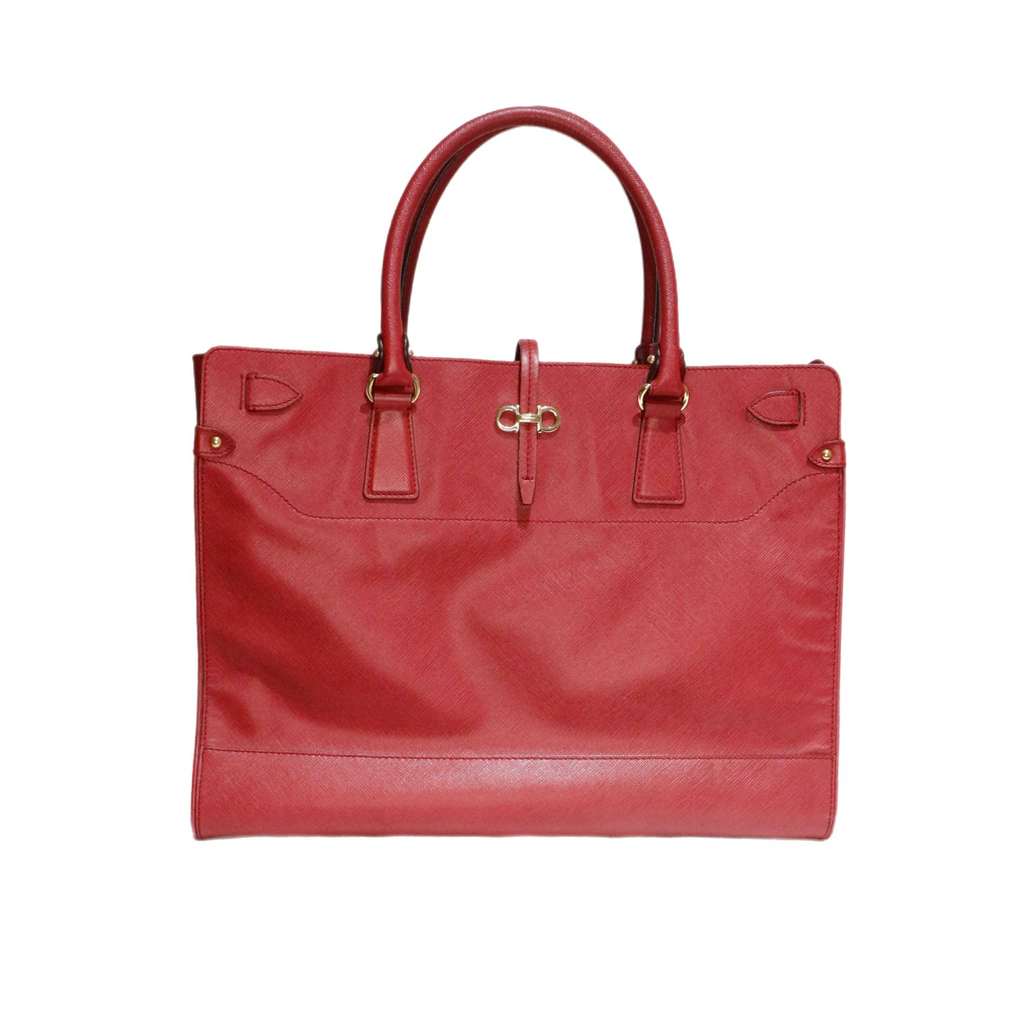 Ferragamo Red Tote Bag