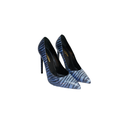Saint Laurent Blue Animal Print Heels