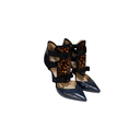 Nicholas Kirkwood Navy Blue & Orange Pumps