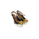Saint Laurent Gold Pumps
