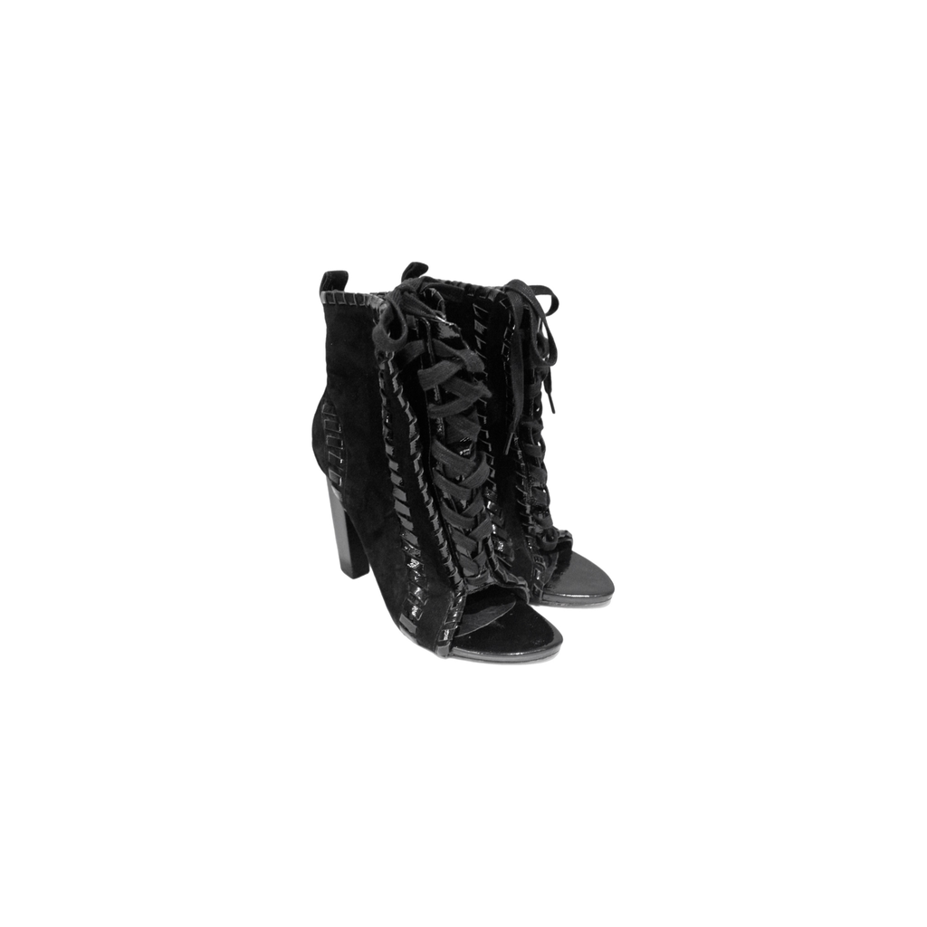 Alexander Wang Patent & Suede Ankle Boots