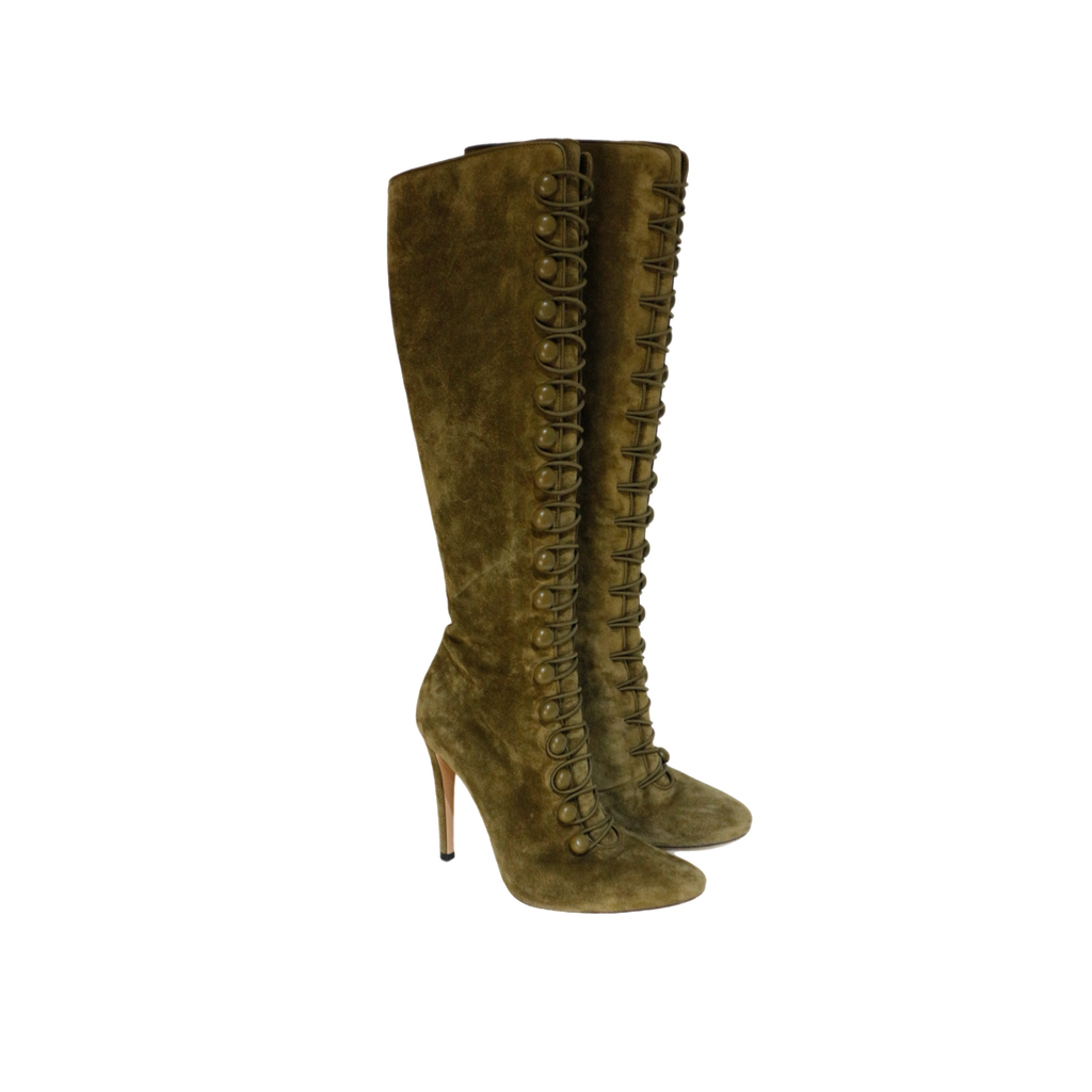 Gianvito Rossi Olive Green Boots