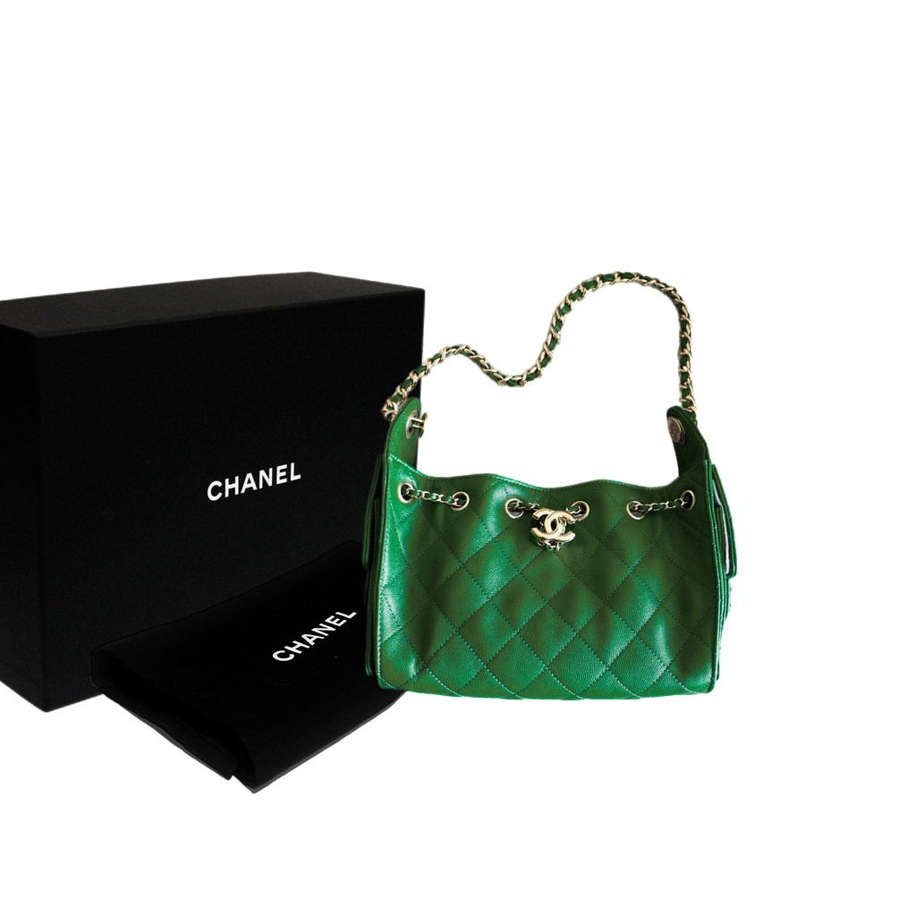 Chanel 25 Mini Green Bag
