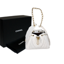 Chanel 25 Small White Bag