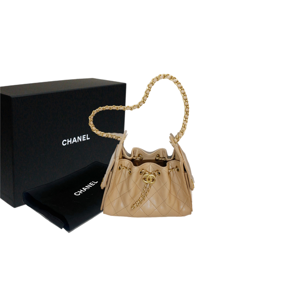 Chanel 25 Mini Nude Bag